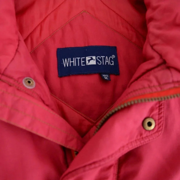 Vintage White Stag Red Medium-Weight Jacket Size Med - Picture 12 of 14